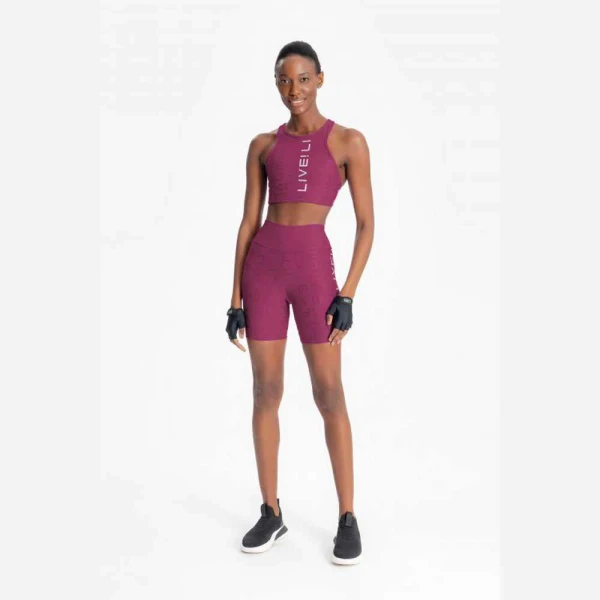 BERMUDA LIVE ICON LUX FEMININA - Roxo