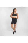 BERMUDA MIZUNO RUN EASY 4 FEMININA - Preto/bege