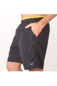 BERMUDA MIZUNO TENNIS MASTER MASCULINA - Preto/amarelo