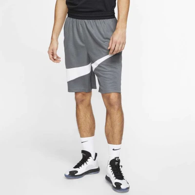 BERMUDA NIKE BASQUETE DRI-FIT 2.0 MASCULINA - Grafite/branco