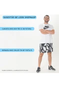 BERMUDA NIKE CHALLENGER FIESTA FLORAL MASCULINA - Preto/branco BERMUDA NIKE CHALLENGER FIESTA FLORAL MASCULINA - Preto/branco