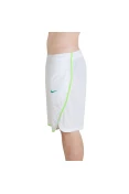 BERMUDA NIKE DE BASQUETE VAPOR BRASIL REPLICA MASCULINA - Branco/verde