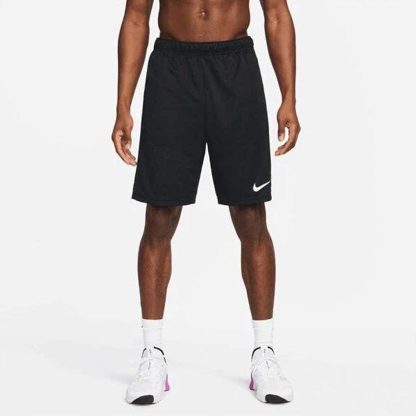 BERMUDA NIKE DF KNIT HYBRID 9IN MASCULINA - Preto