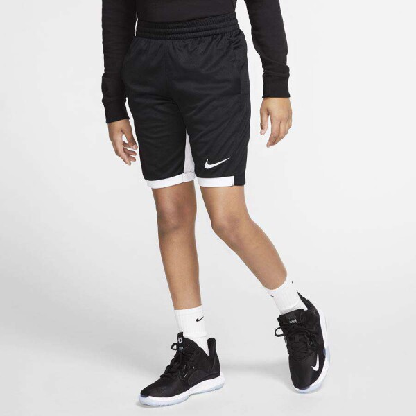 BERMUDA NIKE DRI FIT TROPHY INFANTIL - Preto/branco