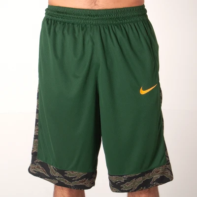 BERMUDA NIKE DRY COURTLINES PRINT MASCULINA - Verde/amarelo