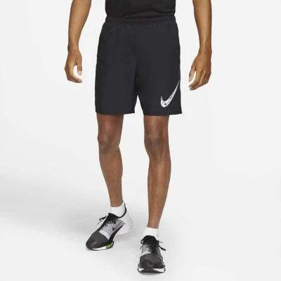 BERMUDA NIKE RUN WILD RUN MASCULINA - Preto/branco BERMUDA NIKE RUN WILD RUN MASCULINA - Preto/branco