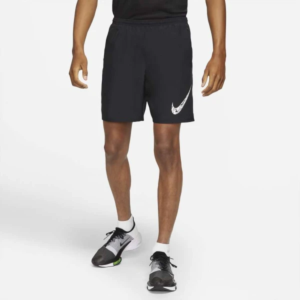 BERMUDA NIKE RUN WILD RUN MASCULINA - Preto/branco BERMUDA NIKE RUN WILD RUN MASCULINA - Preto/branco