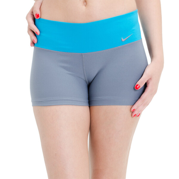 BERMUDA NIKE SLIM FEMININA - Chumbo
