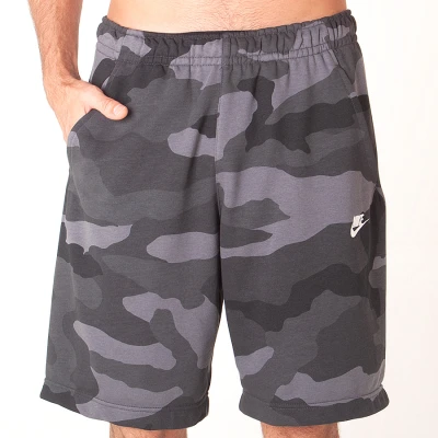 BERMUDA NIKE SPORTSWEAR CLUB CAMUFLADA MASCULINA - Grafite/preto BERMUDA NIKE SPORTSWEAR CLUB CAMUFLADA MASCULINA - Grafite/preto