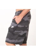 BERMUDA NIKE SPORTSWEAR CLUB CAMUFLADA MASCULINA - Grafite/preto BERMUDA NIKE SPORTSWEAR CLUB CAMUFLADA MASCULINA - Grafite/preto