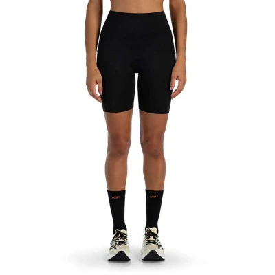 BERMUDA OLYMPIKUS CORRE C/ BOLSO FEMININA - Preto/prata