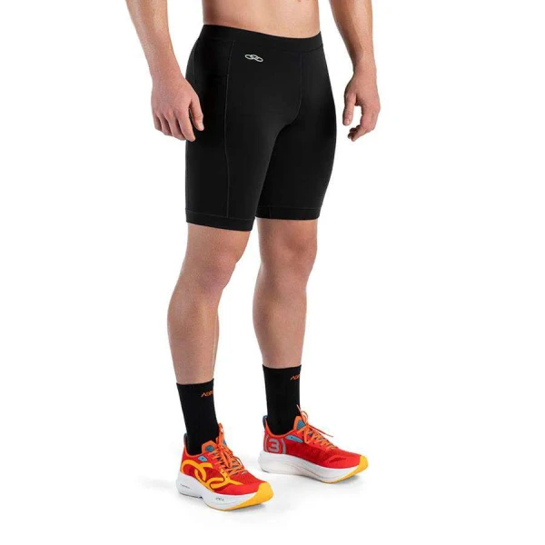 BERMUDA OLYMPIKUS CORRE MASCULINA - Preto/prata