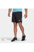 BERMUDA OWN THE RUN ADIDAS MASCULINA - Preto/azul BERMUDA OWN THE RUN ADIDAS MASCULINA - Preto/azul