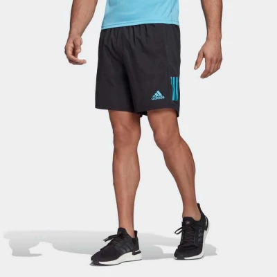 BERMUDA OWN THE RUN ADIDAS MASCULINA - Preto/azul BERMUDA OWN THE RUN ADIDAS MASCULINA - Preto/azul