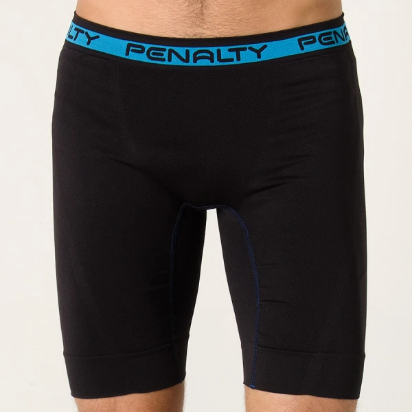 BERMUDA PENALTY SEAMLESS COMPRESSÃO PRO MASCULINA - Preto/azul