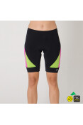 BERMUDA POKER CICLISTA LYCRA ACOLCHOADA FEMININA - Preto/pink
