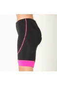 BERMUDA POKER CICLISTA LYCRA ACOLCHOADA NITRO FEMININA - Preto/pink