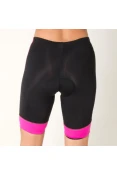 BERMUDA POKER CICLISTA LYCRA ACOLCHOADA NITRO FEMININA - Preto/pink