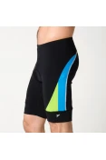 BERMUDA POKER CICLISTA LYCRA ACOLCHOADA SPEED 4 MASCULINA - Preto/verde