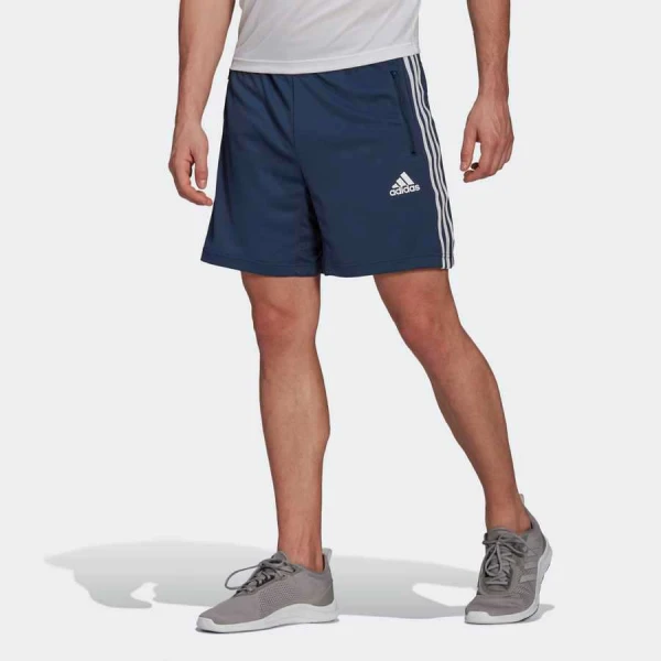 BERMUDA PRIMEBLUE DESIGNED TO MOVE SPORT 3-STRIPES ADIDAS MASCULINA - Marinho/branco BERMUDA PRIMEBLUE DESIGNED TO MOVE SPORT 3-STRIPES ADIDAS MASCULINA - Marinho/branco