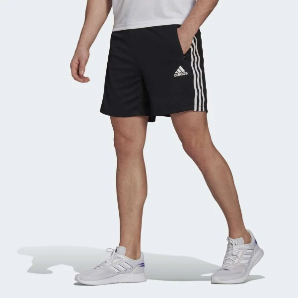 BERMUDA PRIMEBLUE DESIGNED TO MOVE SPORT 3-STRIPES ADIDAS MASCULINA - Preto/branco BERMUDA PRIMEBLUE DESIGNED TO MOVE SPORT 3-STRIPES ADIDAS MASCULINA - Preto/branco