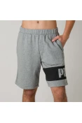 BERMUDA PUMA REBEL SWEAT SHORTS MASCULINA - Cinza BERMUDA PUMA REBEL SWEAT SHORTS MASCULINA - Cinza
