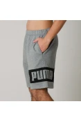 BERMUDA PUMA REBEL SWEAT SHORTS MASCULINA - Cinza BERMUDA PUMA REBEL SWEAT SHORTS MASCULINA - Cinza