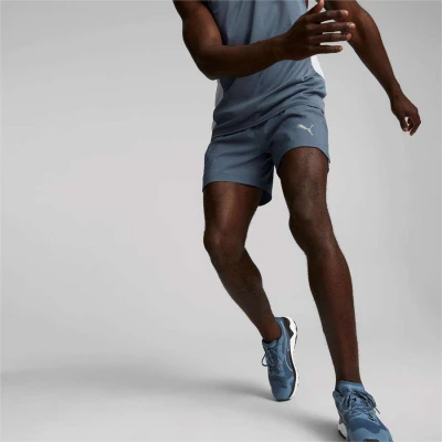 BERMUDA PUMA RUN FAVORITE WOVEN 5 SESSION MASCULINA - Azul