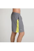 BERMUDA UNDER ARMOUR LUNCH 7 POL MASCULINA - Cinza/amarelo