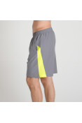 BERMUDA UNDER ARMOUR LUNCH 7 POL MASCULINA - Cinza/amarelo