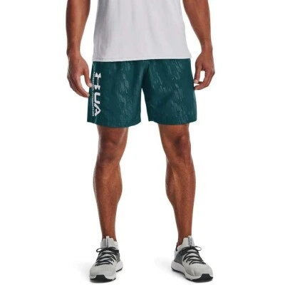 BERMUDA UNDER ARMOUR WOVEN EMBOSS MASCULINA - Marinho/branco