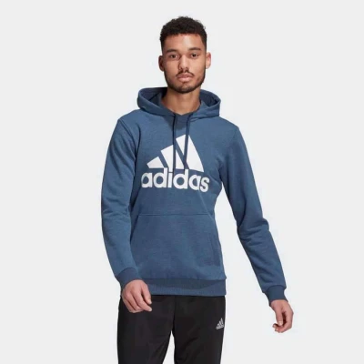 BLUAO ADIDAS MOLETON ESSENTIALS BIG LOGO MASCULINO - Azul/branco BLUAO ADIDAS MOLETON ESSENTIALS BIG LOGO MASCULINO - Azul/branco