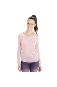 BLUSA ADIDAS MANGA LONGA FEMININA - Rosa
