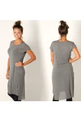 BLUSA ALONGADA COLCCI FEMININA - Cinza