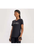 BLUSA BASIC LIVE HOLOGRAPHIC FEMININA - Preto
