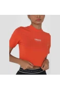 BLUSA COLCCI CROPPED CANELADA SPORT PERFECT FEMININA - Laranja