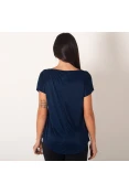 BLUSA COLCCI GOLA CANOA FEMININA - Marinho