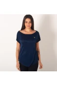 BLUSA COLCCI GOLA CANOA FEMININA - Marinho