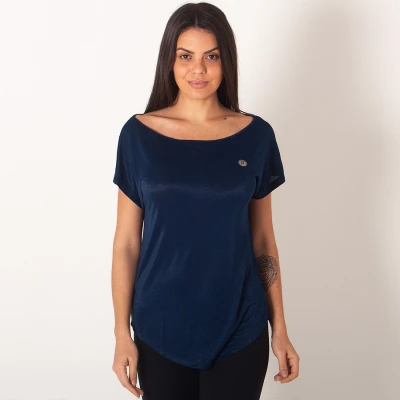 BLUSA COLCCI GOLA CANOA FEMININA - Marinho