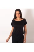 BLUSA COLCCI GOLA CANOA FEMININA - Preto
