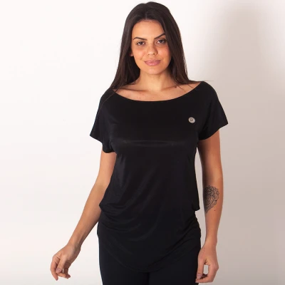 BLUSA COLCCI GOLA CANOA FEMININA - Preto
