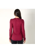 BLUSA COLCCI MANGA LONGA FEMININA - Bordo