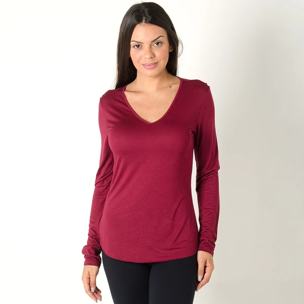 BLUSA COLCCI MANGA LONGA FEMININA - Bordo