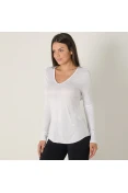 BLUSA COLCCI MANGA LONGA FEMININA - Branco