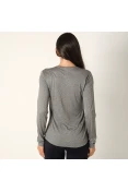 BLUSA COLCCI MANGA LONGA FEMININA - Cinza