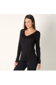 BLUSA COLCCI MANGA LONGA FEMININA - Preto