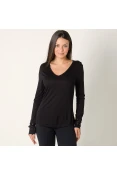 BLUSA COLCCI MANGA LONGA FEMININA - Preto