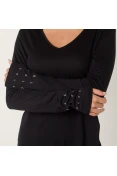 BLUSA COLCCI MANGA LONGA FEMININA - Preto