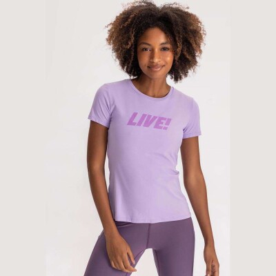 BLUSA LIVE CO2 ESSENTIAL FEMININA - Lilas