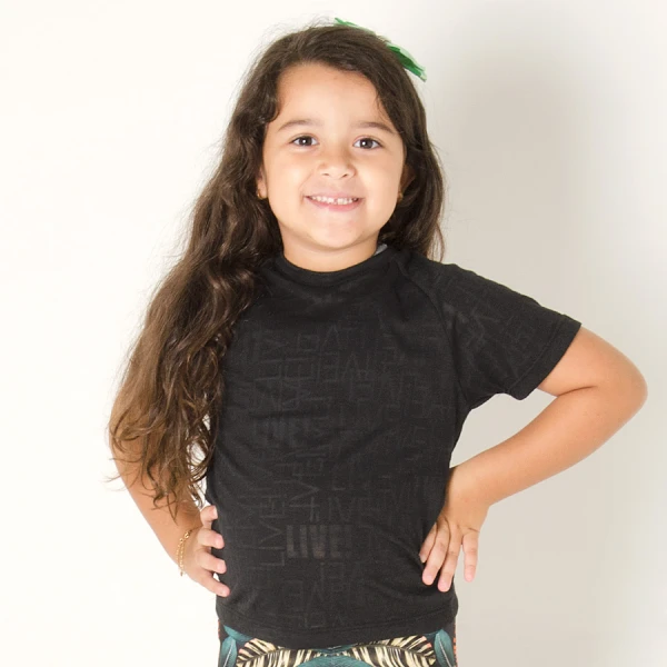 BLUSA LIVE SPECIAL INFANTIL - Preto